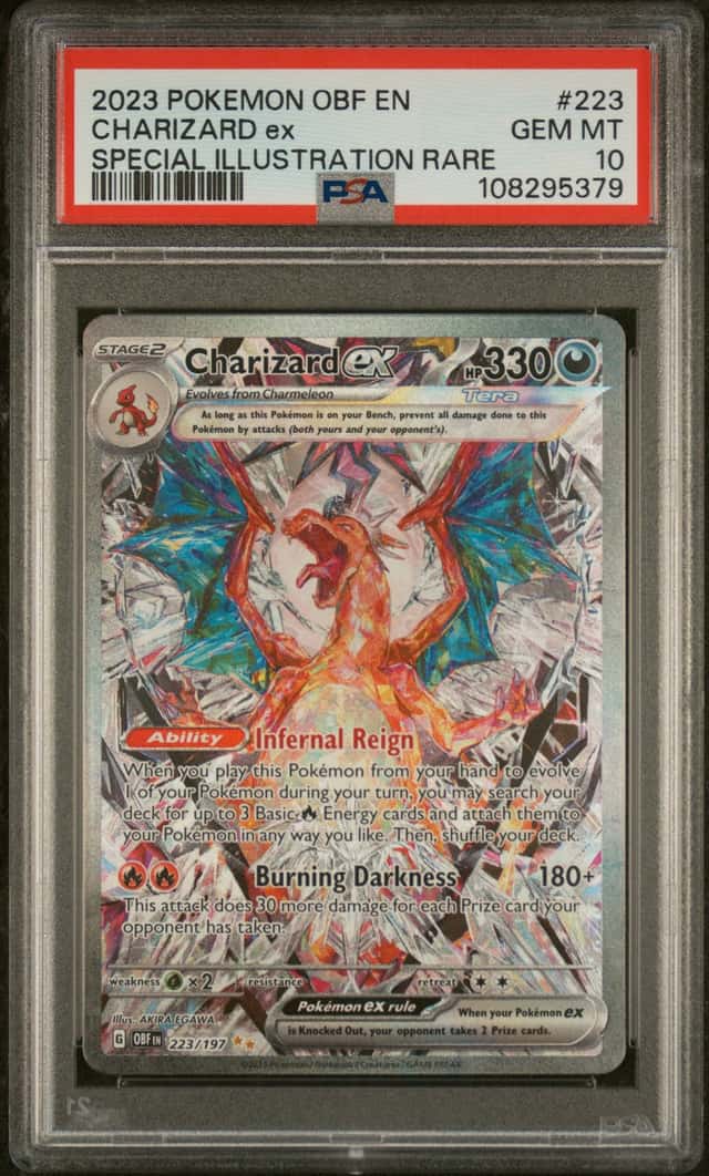 2023 Pokemon OBF EN Special Illustration Rare #223 Charizard ex PSA 10 GEM MINT