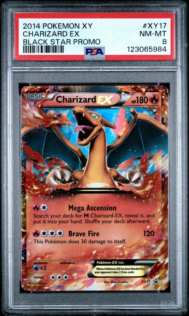 Pokemon PSA 8 Charizard EX Promo 2014 XY17 Black Star Promos English