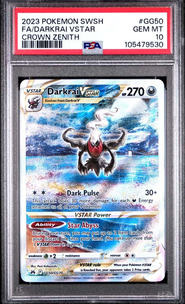 2023 Pokemon SWSH Darkrai VST Galarian Gallery Ultra Rare #GG50/GG70 PSA 10