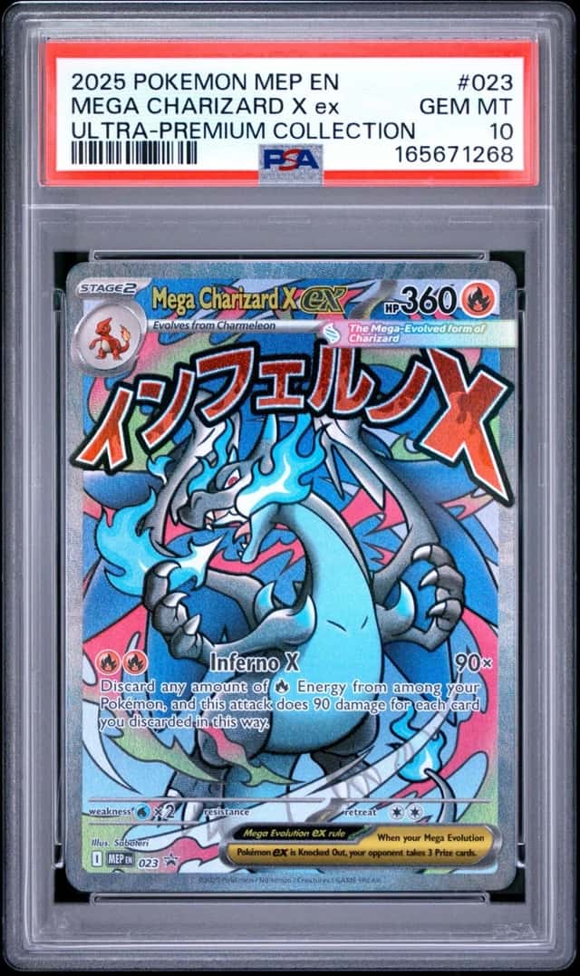 Pokemon Mega Charizard X EX Black Star Promo 023 Ultra Premium Coll.  PSA 10