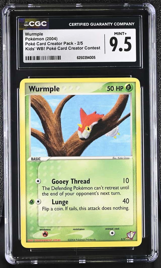 2004 Pokemon Poke Card Creator Pack Kids Wb! Poke Card Creator Contest Wurmple #2 /5250