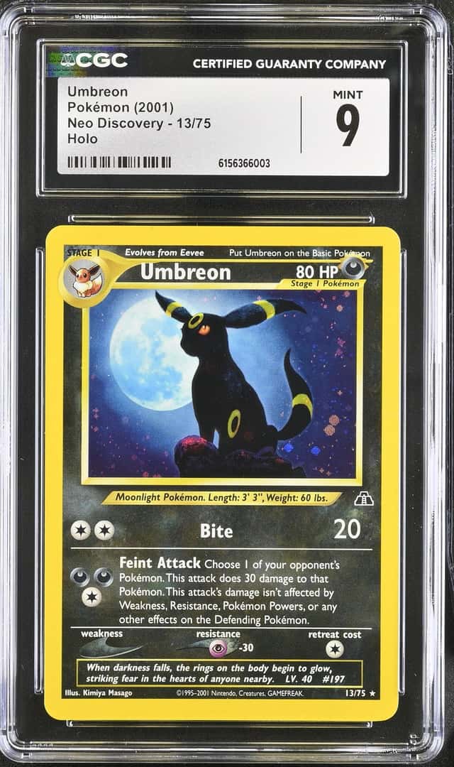 2001 Pokemon Neo Discovery Holo Umbreon #13