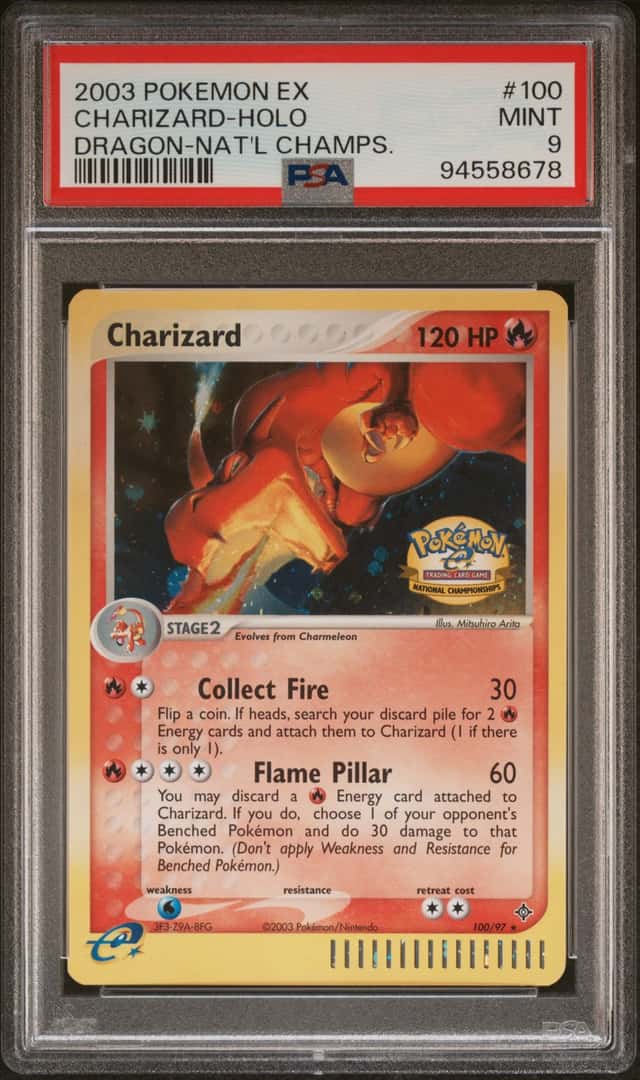 2003 Pokemon Ex Dragon National Championship Promo Holo Charizard #100