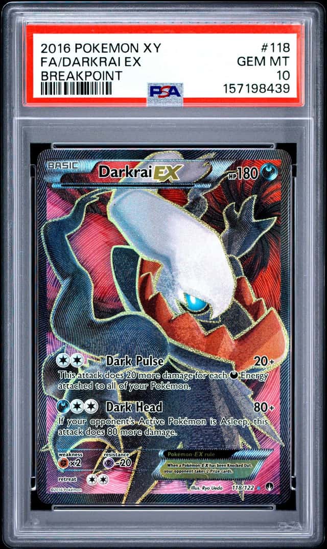 2016 Pokemon XY Breakpoint Darkrai Ex #118