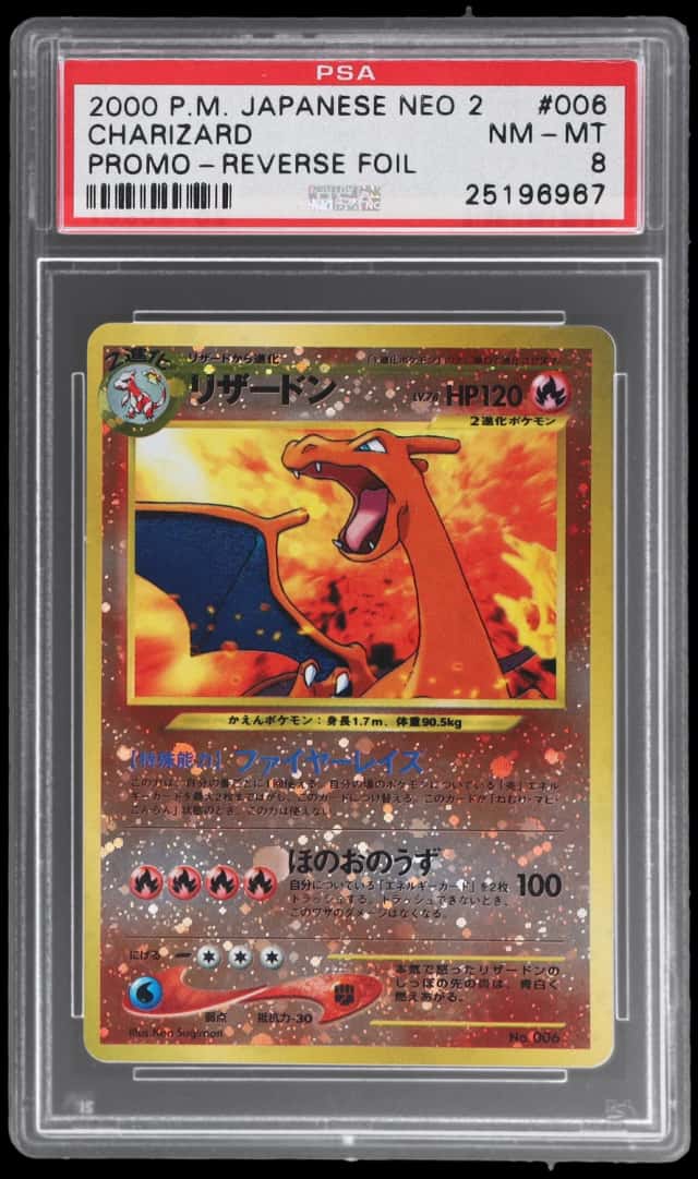 2000 Pokemon Neo Premium File 2 Promo Japanese Reverse Holo Charizard #006