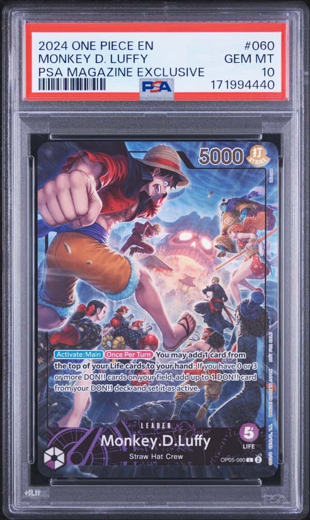 2024 One Piece Promo Psa Magazine Exclusive Monkey D. Luffy #OP05060