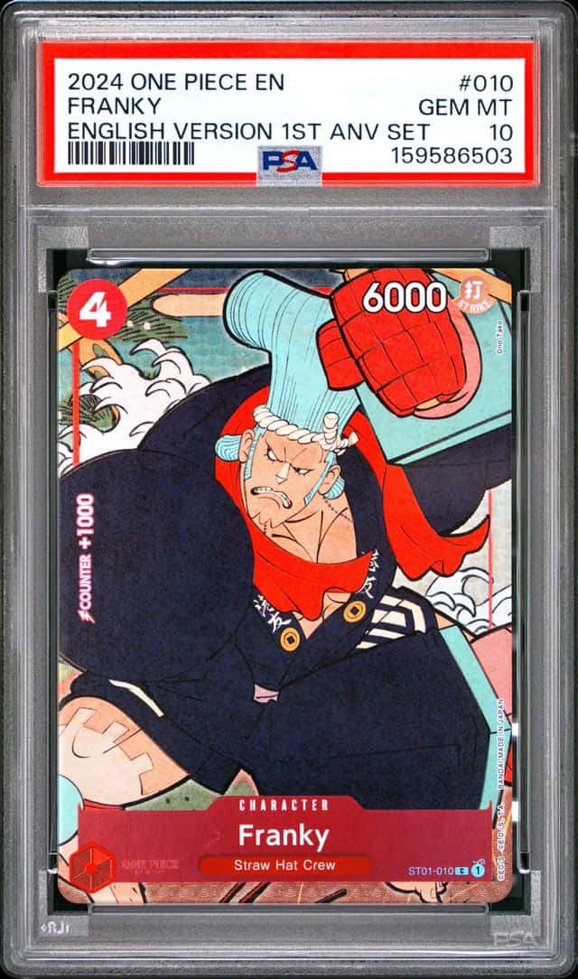 2024 One Piece EN English 1st Anniversary Set #010 Franky PSA 10 GEM MINT