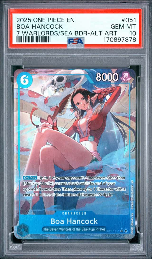 2025 One Piece EN 7 Warloads Alt Art#051 Boa Hancock PSA 10 GEM MINT