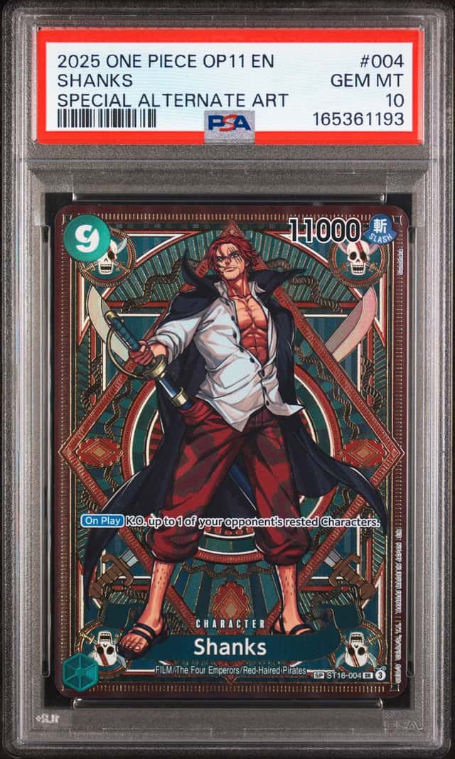 PSA 10 Shanks ST16-004 A Fist of Divine Speed SP Alt Art Foil EN 2025