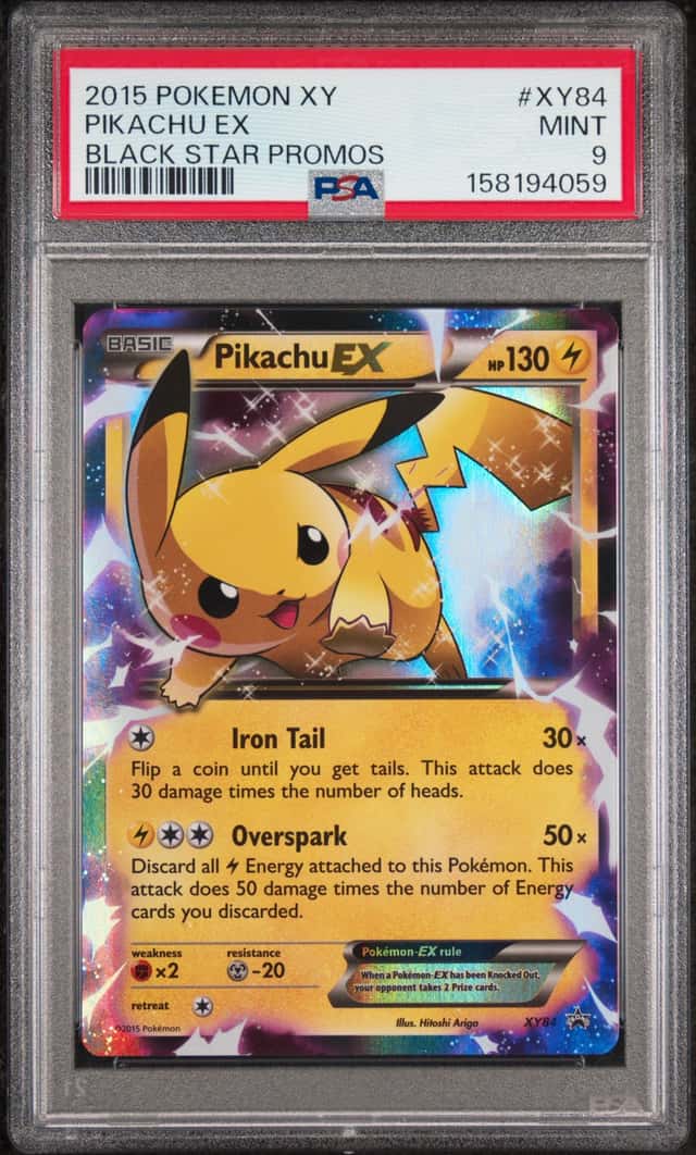 2015 Pokemon XY Black Star Promos #XY84 Pikachu Ex PSA 9 MINT