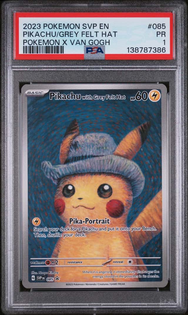 Pikachu/Grey Felt Hat