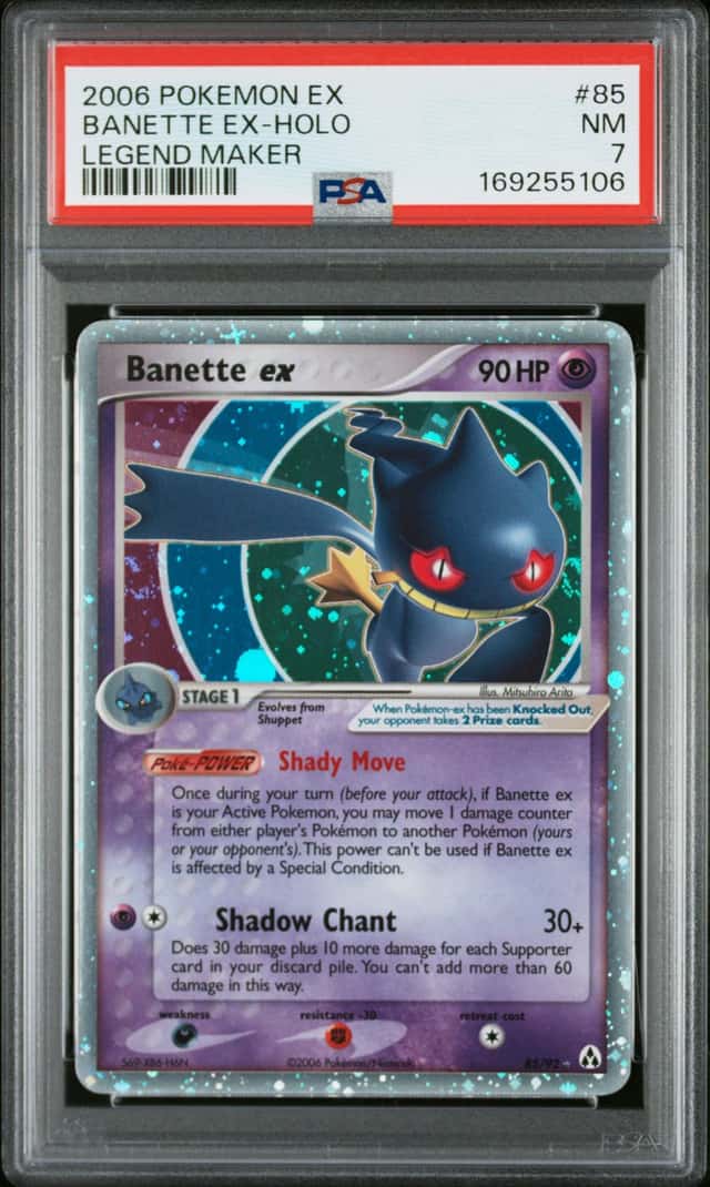 Pokemon 2006 EX Legend Maker Banette ex 85/92 Holo Ultra Rare PSA 7