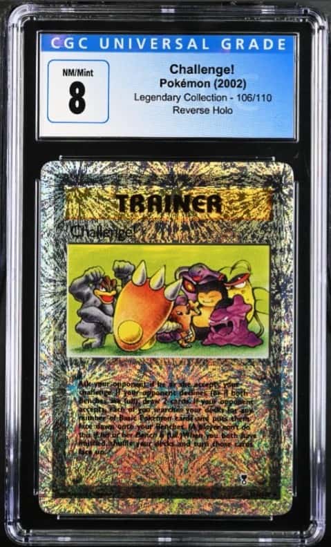 Pokémon Challenge! 2002 Legendary Collection #106/110 Reverse Holo CGC 8