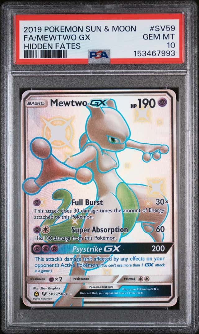 Pokemon Mewtwo Gx Hidden Fates SV59/SV94 PSA 10 Gem Mint