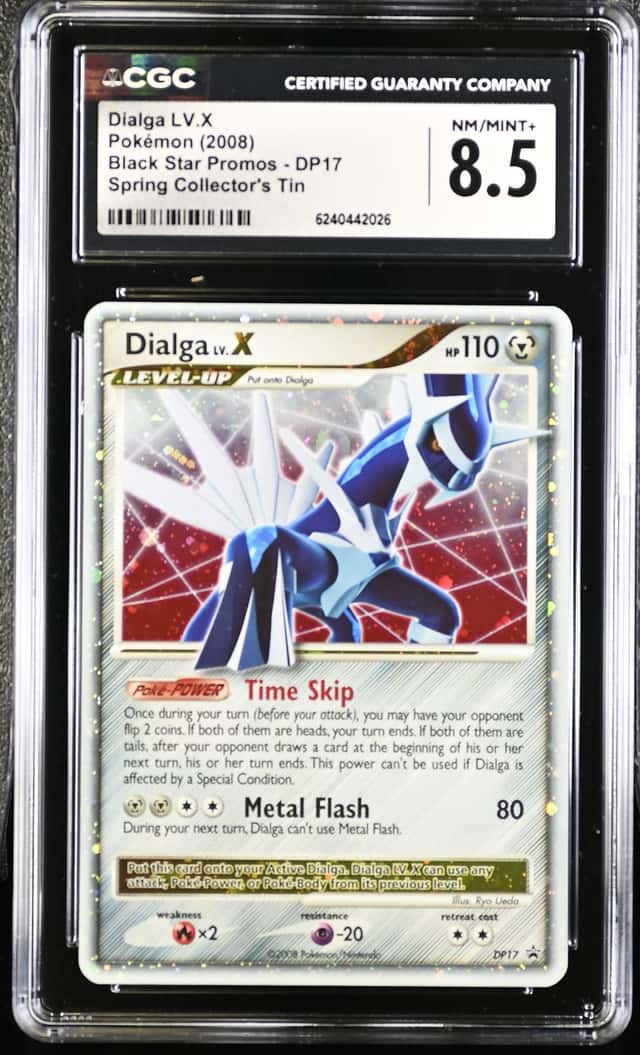 2008 Pokemon BSP Spring Collector's Tin #DP17 Dialga LV.X CGC 8.5 NM-MT+
