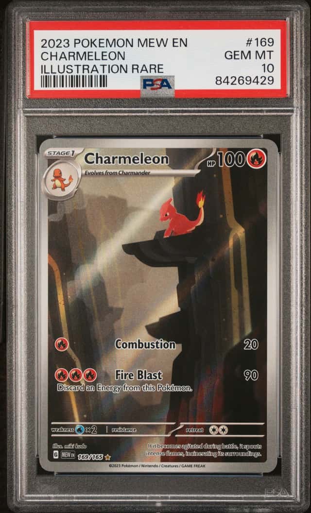 2023 Pokemon SV 151 Charmeleon Illustration Rare #169/165 PSA 10 GEM MINT