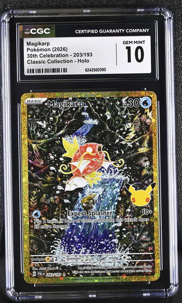 2026 Pokemon 30th Celebration Magikarp Classic [Paldea Evolved] #203/193 CGC 10