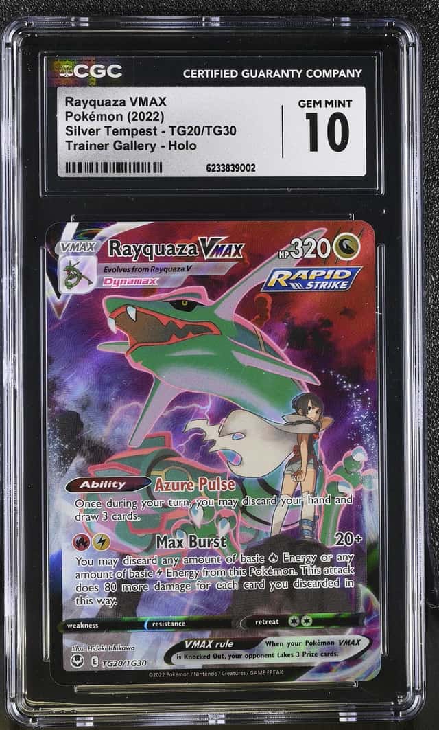 Pokemon Rayquaza Vmax Silver Tempest TG20/TG30 Trainer Gallery CGC 10 Gem Mint