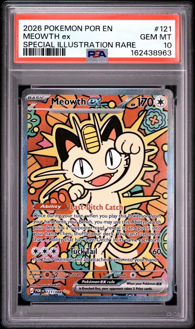 Pokemon Meowth EX Perfect Order 121 Special Illustration Rare PSA 10 Gem Mint