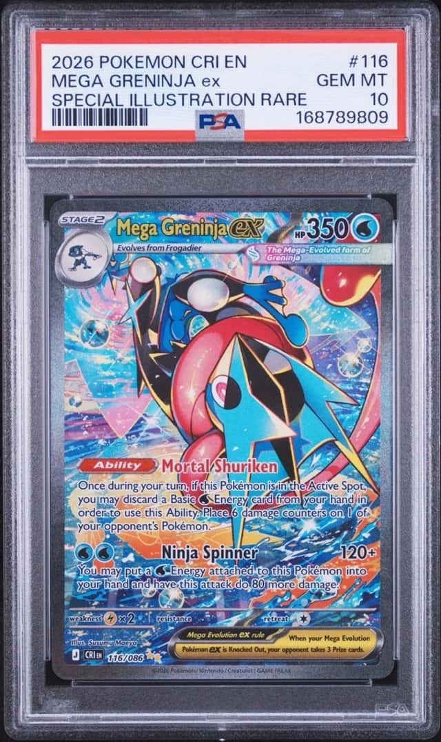 The Pokémon Company Mega Greninja ex 116/086 Chaos Rising EN Holo PSA 10 2026