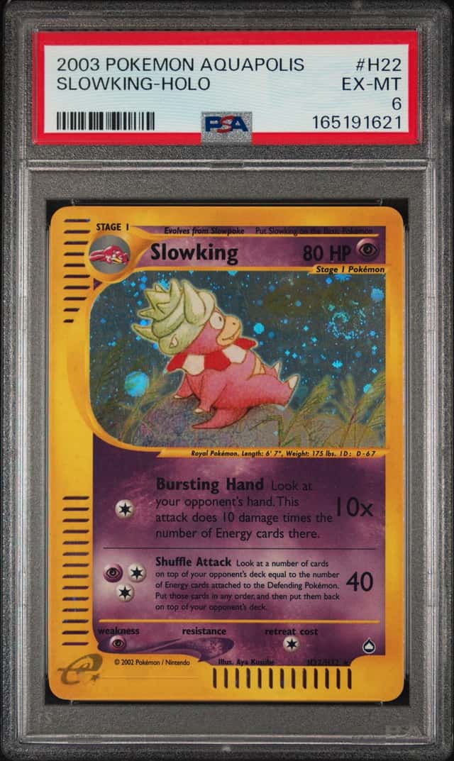 2003 Pokemon Aquapolis Holo Slowking #H22