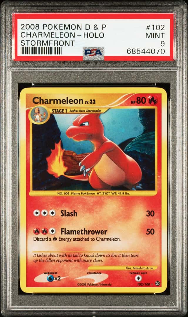 2008 Pokemon Diamond and Pearl Stormfront Holo Charmeleon #102