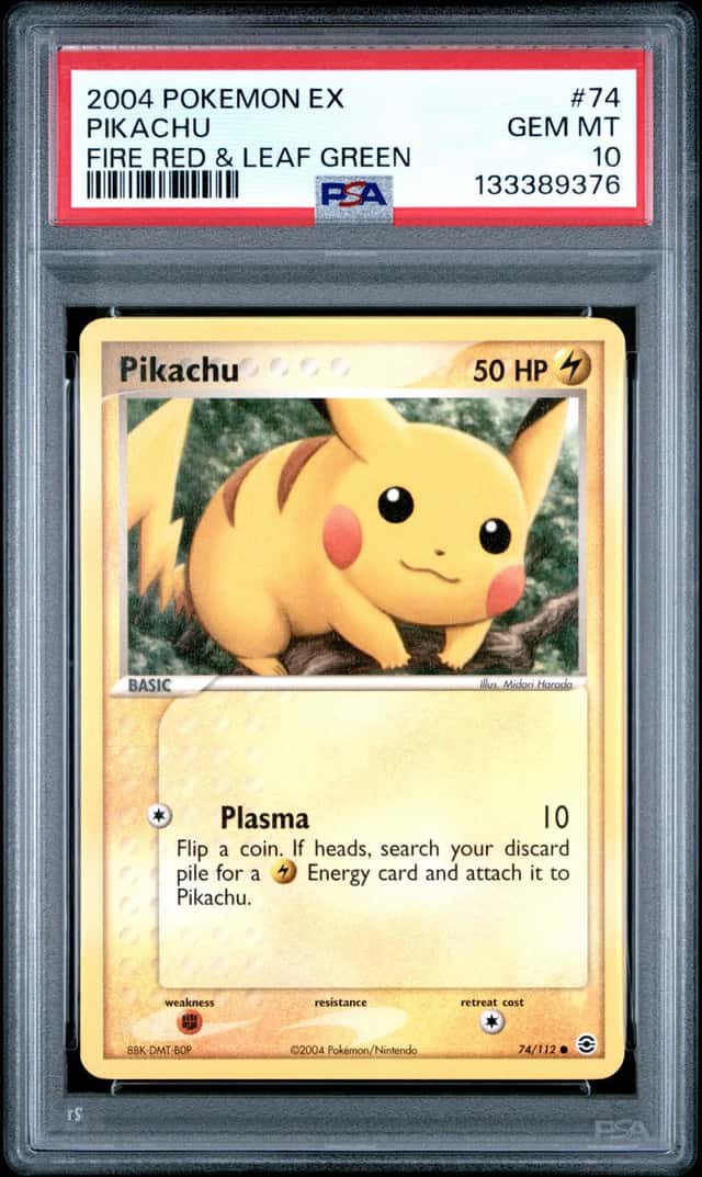 2004 Pokemon Ex Fire Red & Leaf Green Pikachu #74