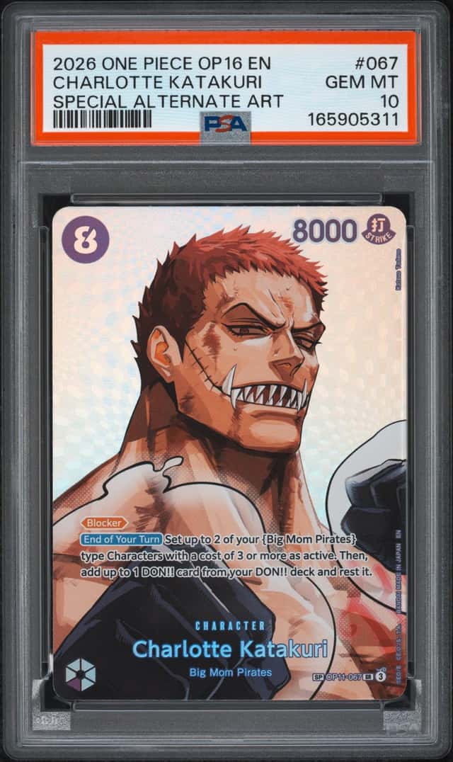 2026 One Piece The Time of Battle #067 Charlotte Katakuri SP OP11-067 PSA 10