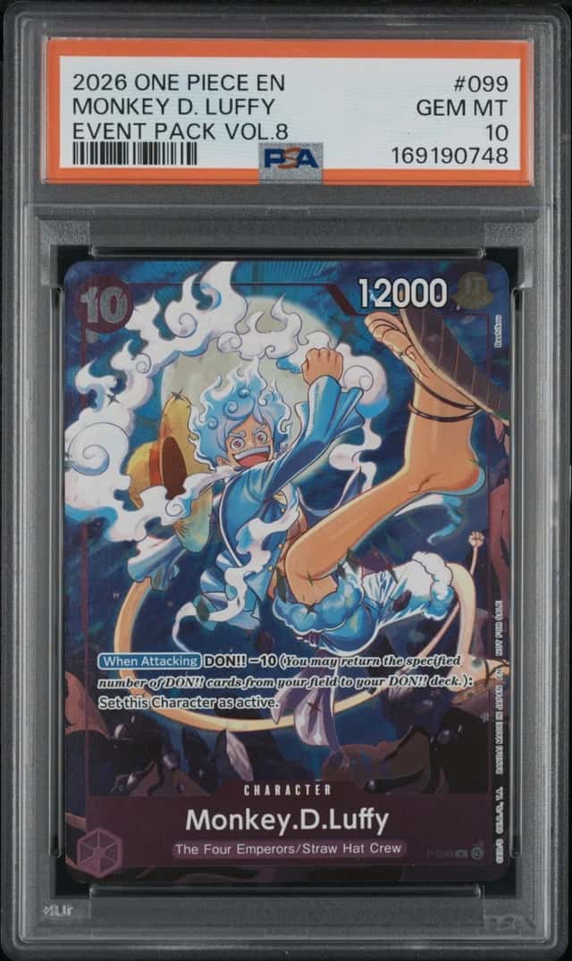 2026 ONE PIECE EVENT PACK VOL.8 #099 MONKEY D. LUFFY PSA 10