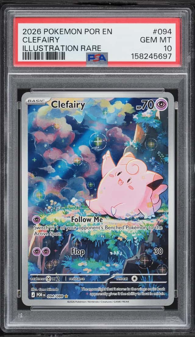 2026 Pokemon Mega Evolution Perfect Order IR Clefairy #94 PSA 10 GEM MINT