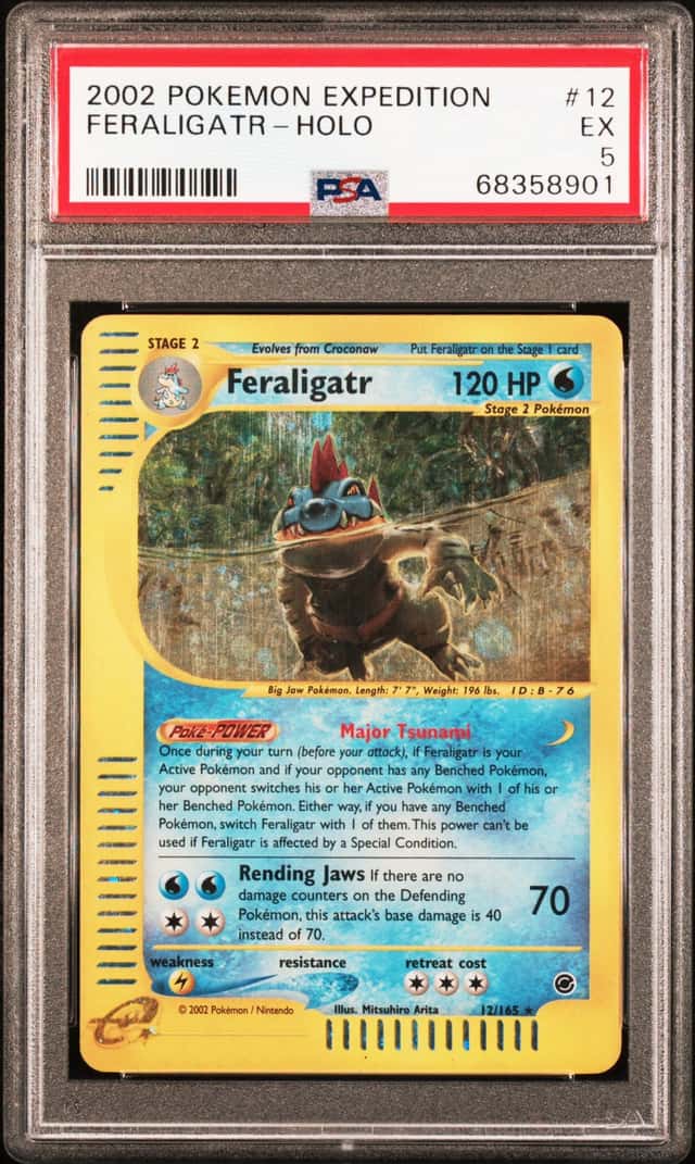 2002 Pokemon Expedition Holo Feraligatr #12 PSA 5 EX