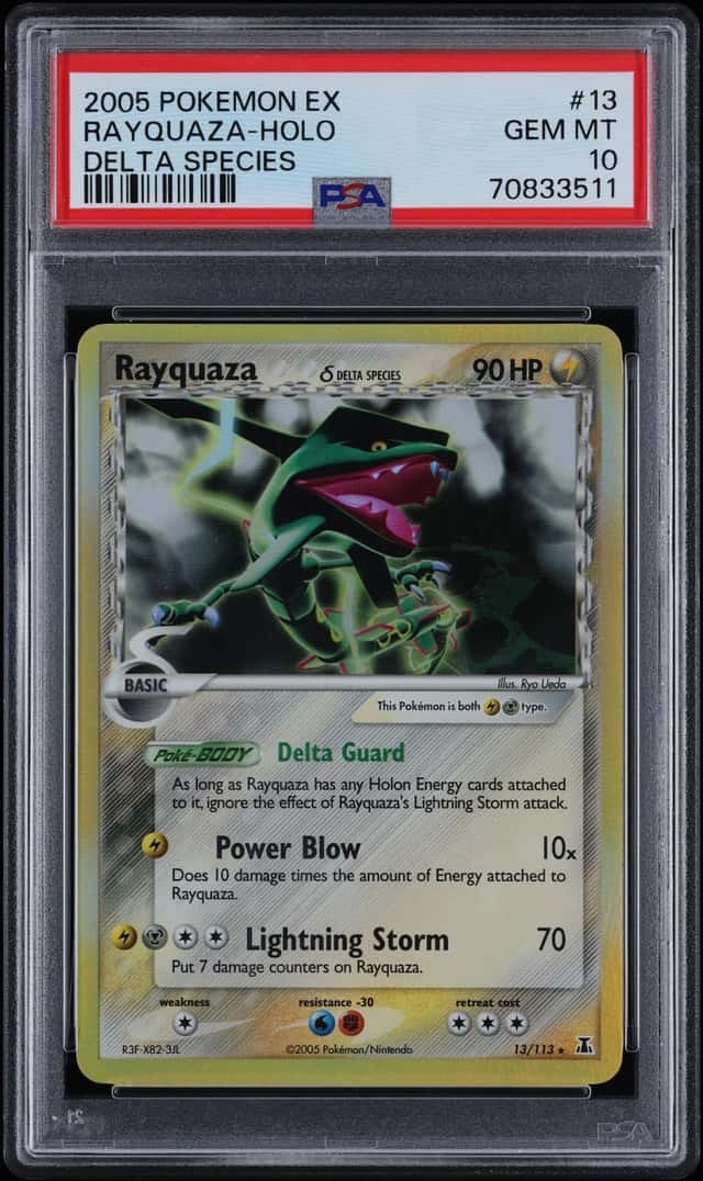 2005 Pokemon EX Delta Species Holo Rayquaza #13 PSA 10 GEM MINT