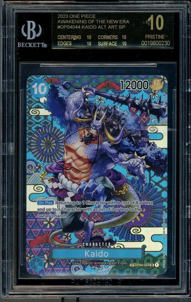 2023 One Piece #OP04044 Kaido Alt Art SP BGS 10 Black Label 