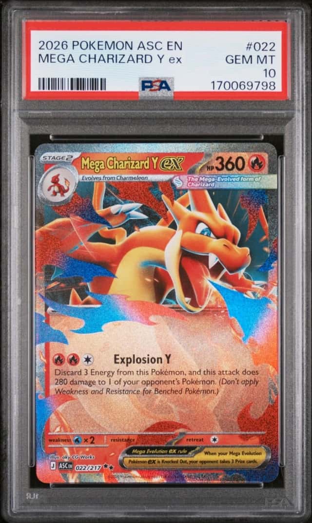 2026 POKEMON ASC EN-ASCENDED HEROES #022 MEGA CHARIZARD Y EX PSA 10
