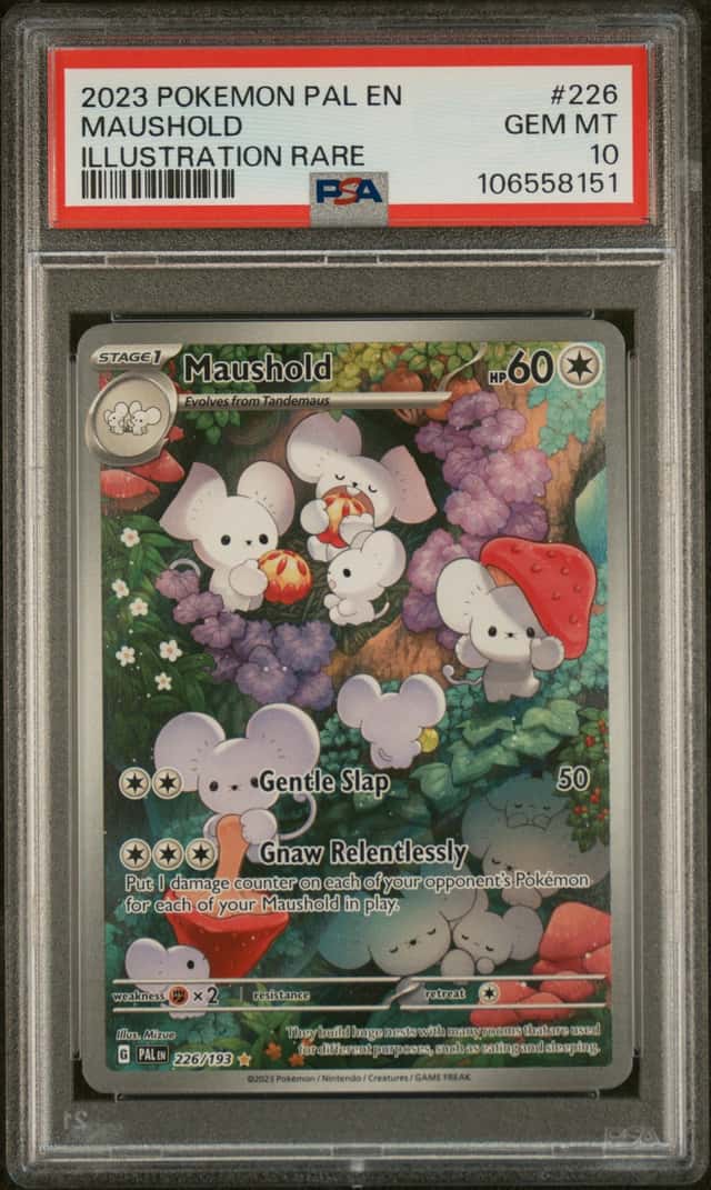 2023 POKEMON PAL EN-PALDEA EVOLVED #226 MAUSHOLD ILLUSTRATION RARE PSA 10