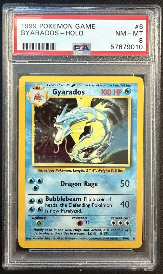 1999 Pokémon Gyarados Holo PSA RARE