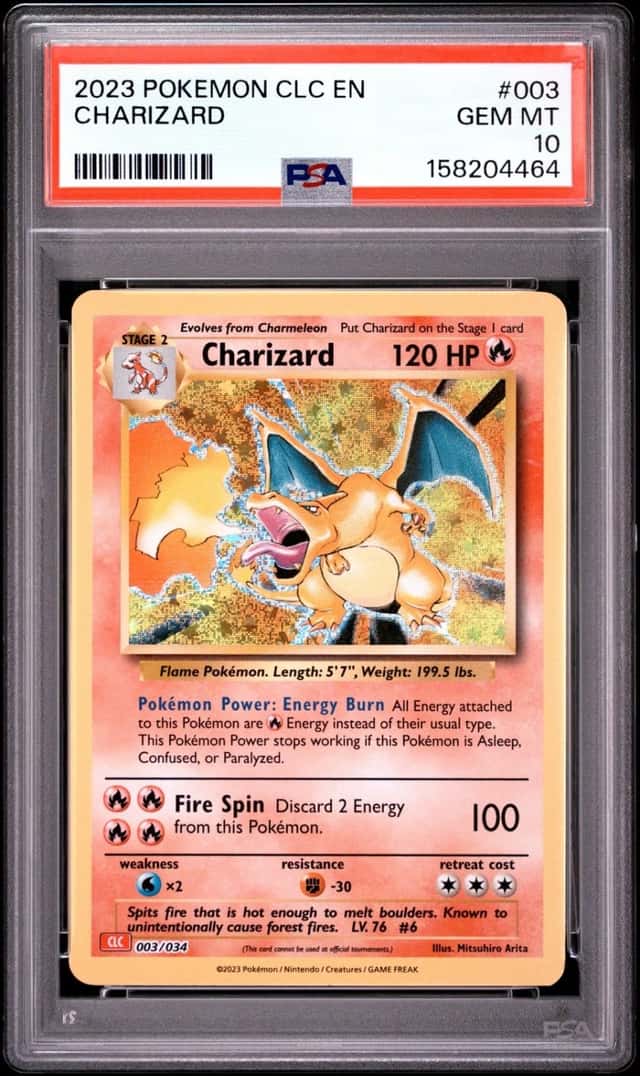 2023 POKEMON CLC-CLASSIC CHARIZARD & HO-OH EX DECK #003 CHARIZARD PSA 10