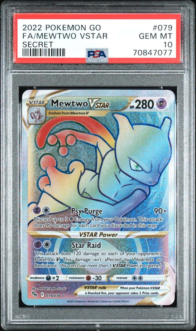 2022 Pokemon SWSH Pokemon GO Mewtwo VST #079/078 PSA 10 GEM MINT