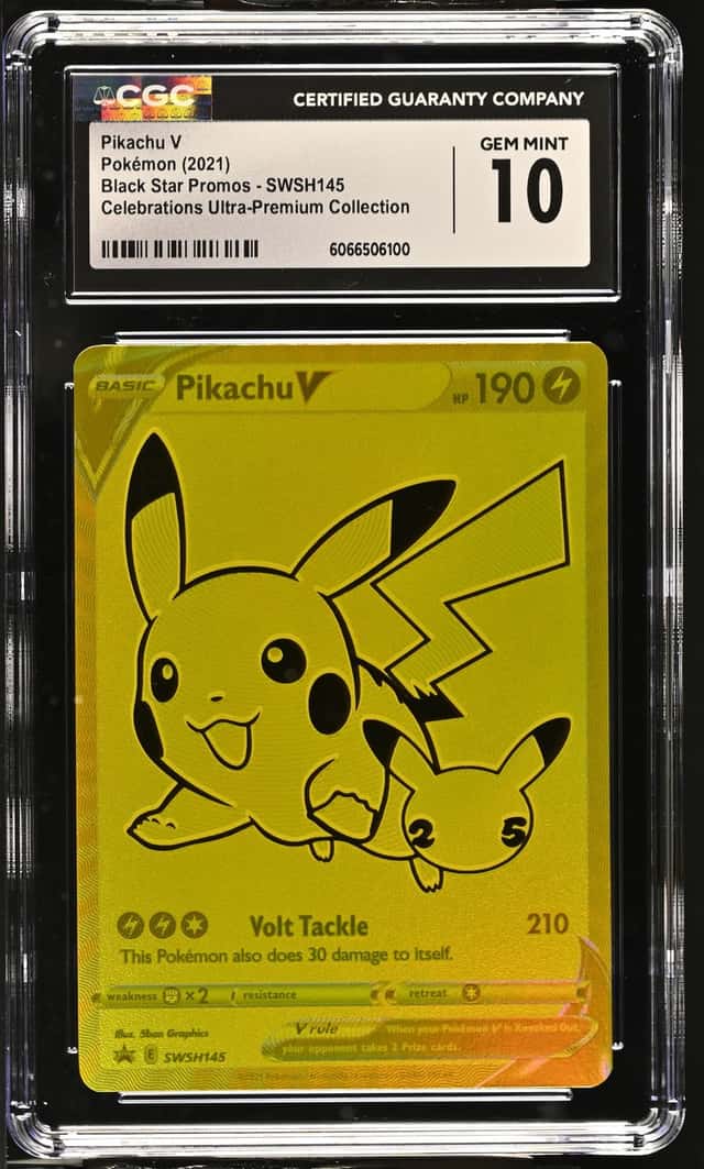Pokémon Celebrations UPC Pikachu V SWSH145 SWSH: Sword & Shield Promo CGC 10 GEM
