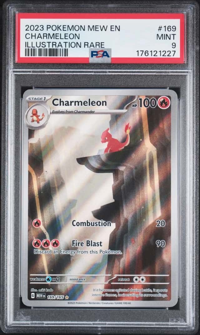 2023 POKEMON MEW EN-151 ILLUSTRATION RARE #169 CHARMELEON PSA 9