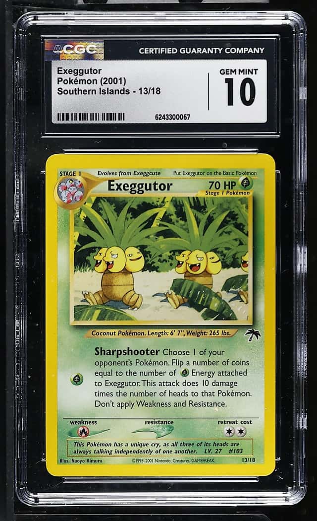 Pokemon Exeggutor Southern Islands 13/18 CGC 10 Gem Mint