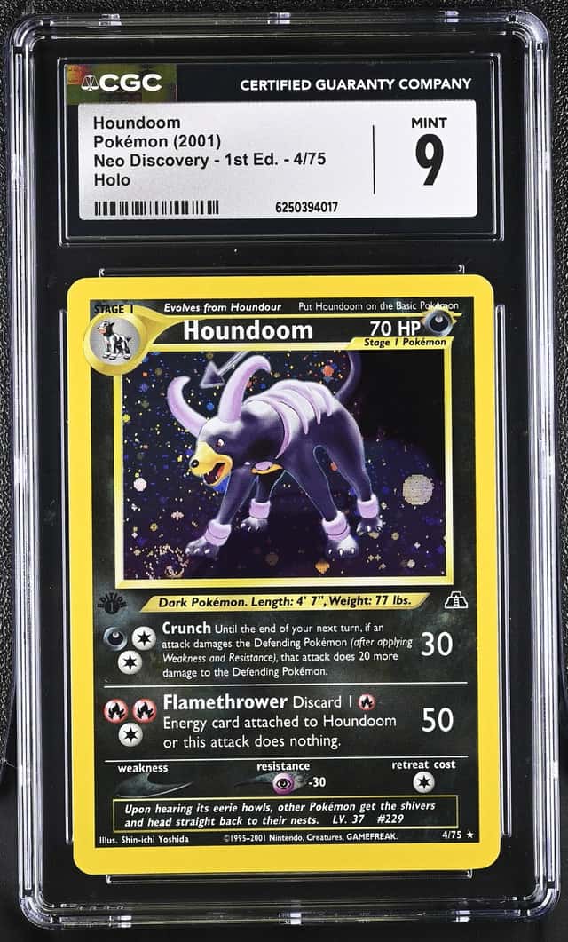 2001 Pokemon Neo Discovery 1st Edition Holo Houndoom #4