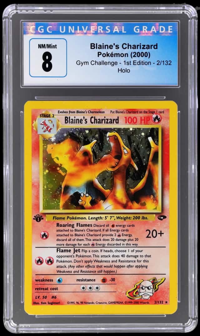 2000 Pokemon Gym Challenge 1st Edition Holo Blaine's Charizard #2