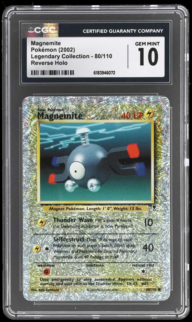 2002 Pokemon Legendary Collection Reverse Holo Magnemite #80