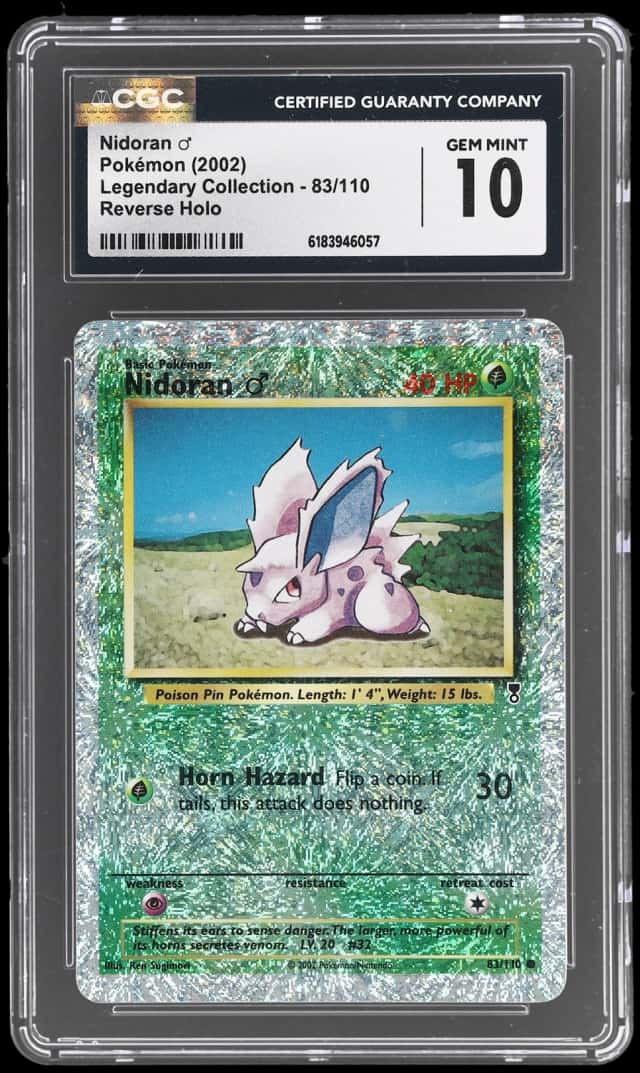 2002 Pokemon Legendary Collection Reverse Holo Nidoran #83