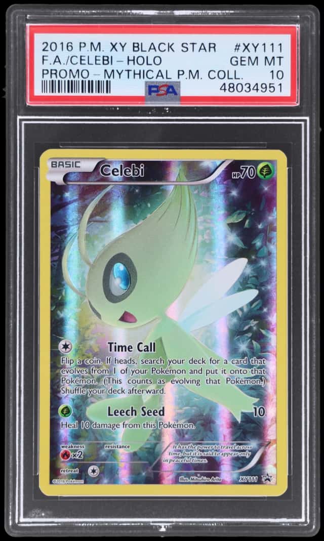 2014 Pokemon XY Black Star Promo Mythical Pokemon Collection Celebi #XY111