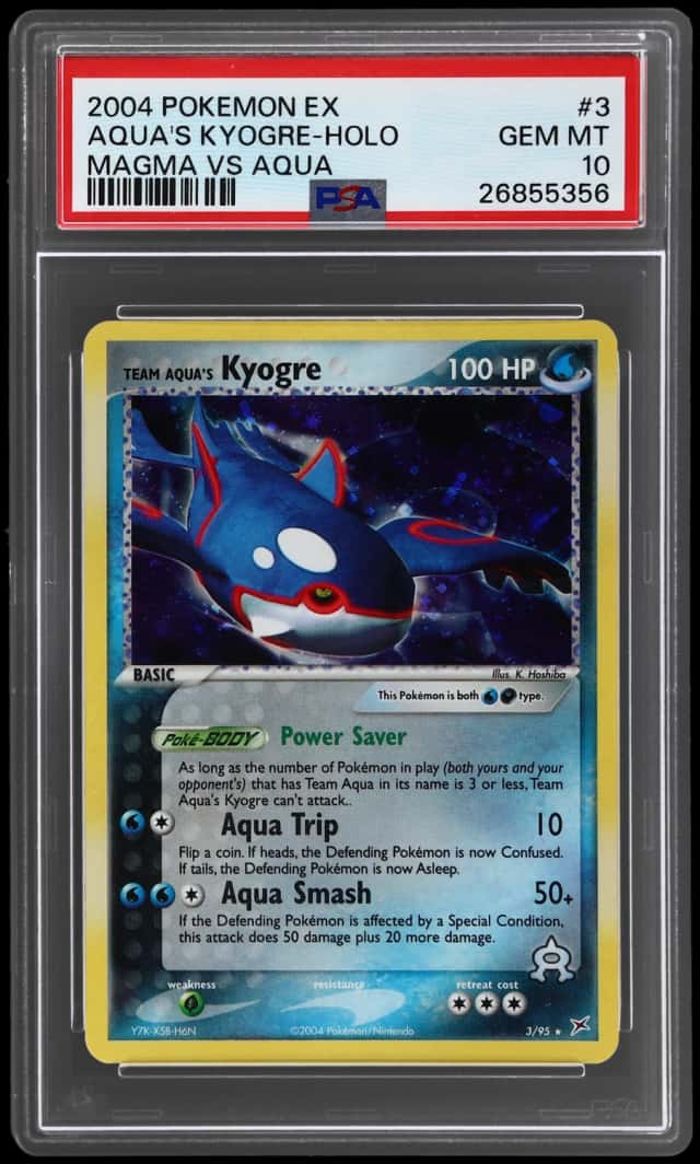 2004 Pokemon Ex Team Magma Vs Team Aqua Holo Team Aqua's Kyogre #3