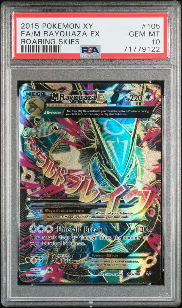 2015 Pokemon XY Roaring Skies M Rayquaza Ex #105