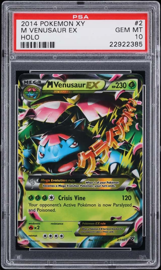 2014 Pokemon XY Holo M Venusaur EX #2 PSA 10 GEM MINT