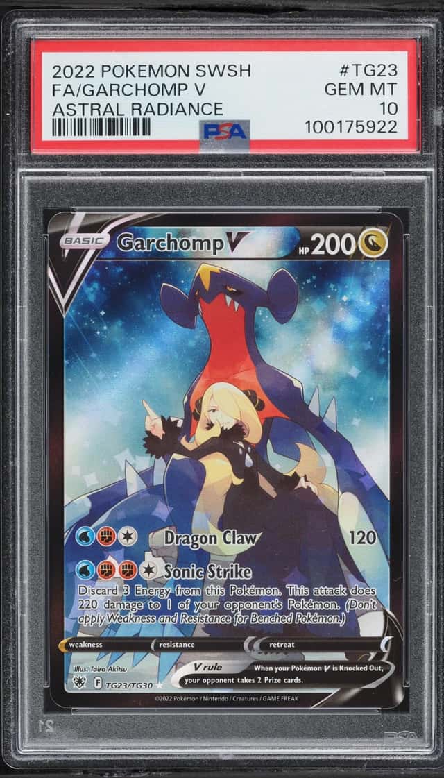 2022 Pokemon Sword & Shield Astral Radiance CHR Garchomp V #TG23 PSA 10 GEM MINT